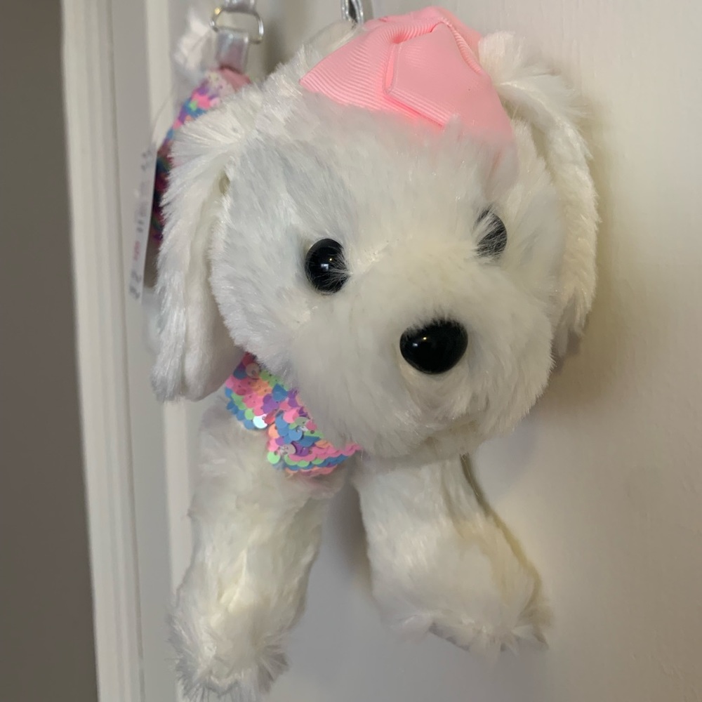Capelli Dog Plush Purse Sequin